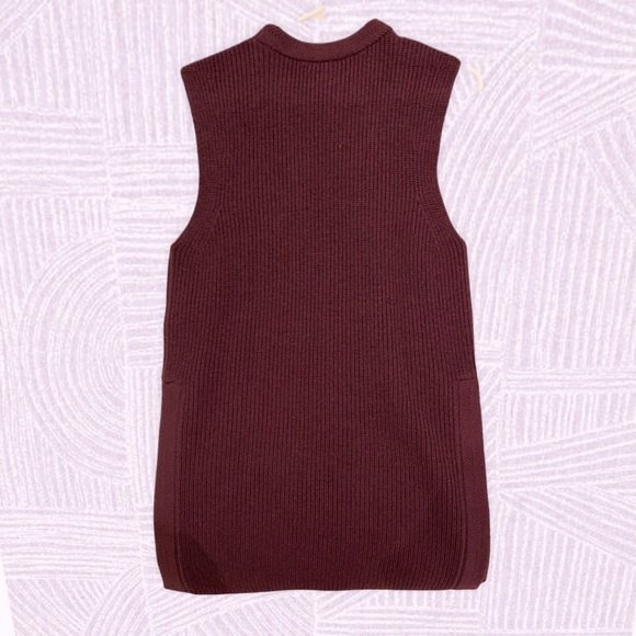 Aritzia Wilfred Palmier Maroon Knit Tunic - size small, excellent condition - Picture 2 of 4